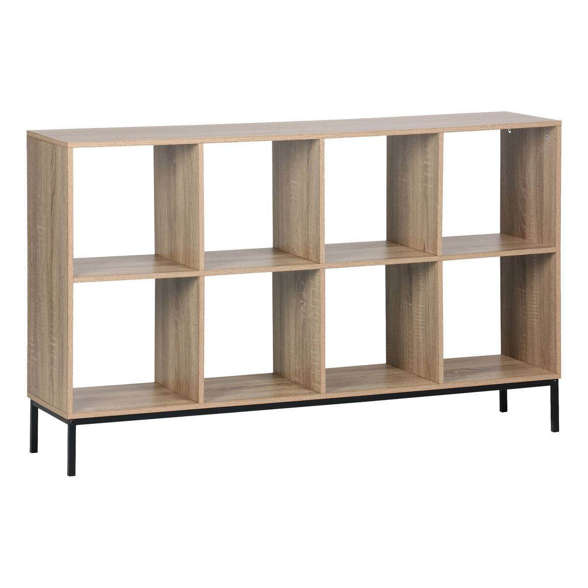 Estantería MobleKit Marrón Negro Madera Metal 118 x 29 x 72 cm