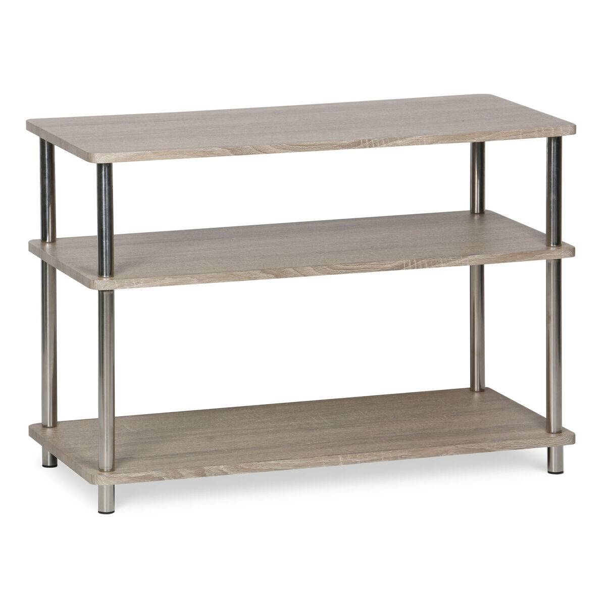 Estantería MobleKit Marrón Plateado Madera Acero 80 x 38,5 x 56 cm