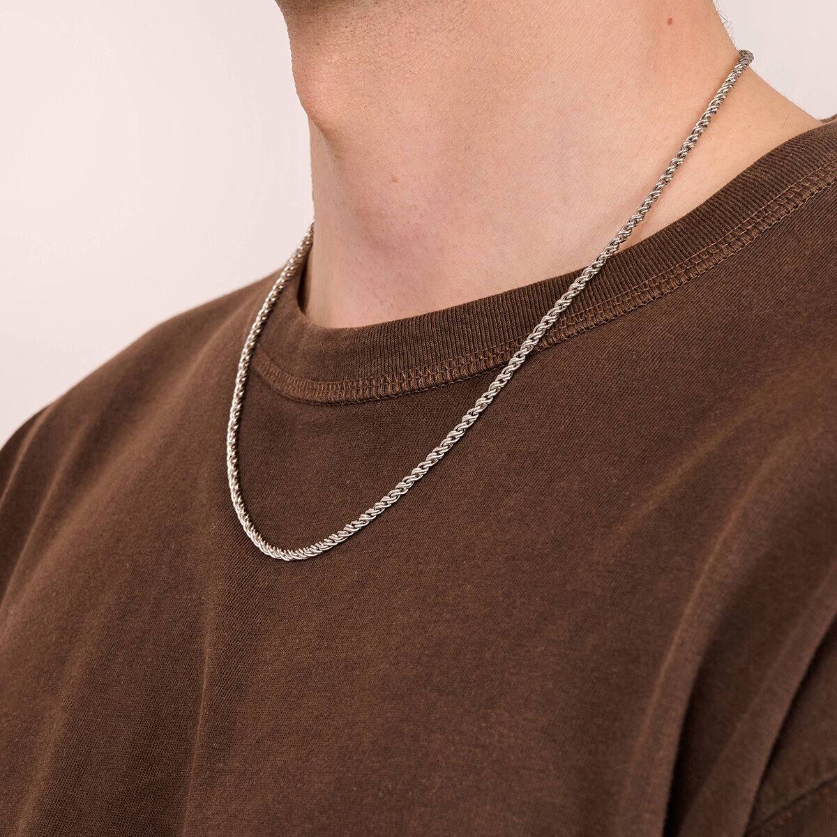 Collar Hombre Radiant RH000356 Plateado