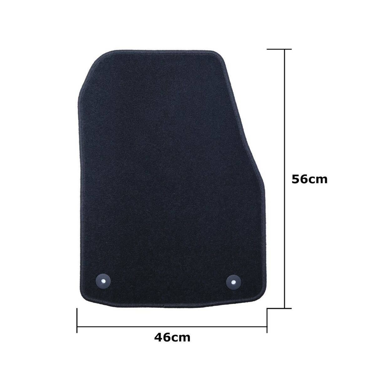 Set de Alfombrillas para Coche OCC Motorsport OCCOP0008 Negro Opel Astra H Twintop Cabrio 4 Piezas