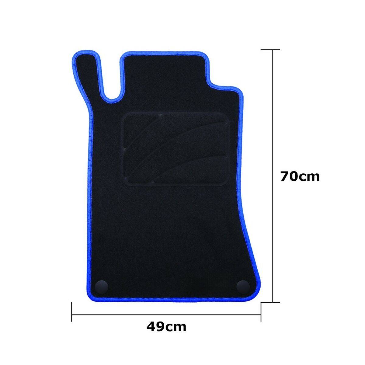 Set de Alfombrillas para Coche OCC Motorsport OCCMC0058BL Negro Mercedes W203 Clase C Sedan-CLC 5 Piezas