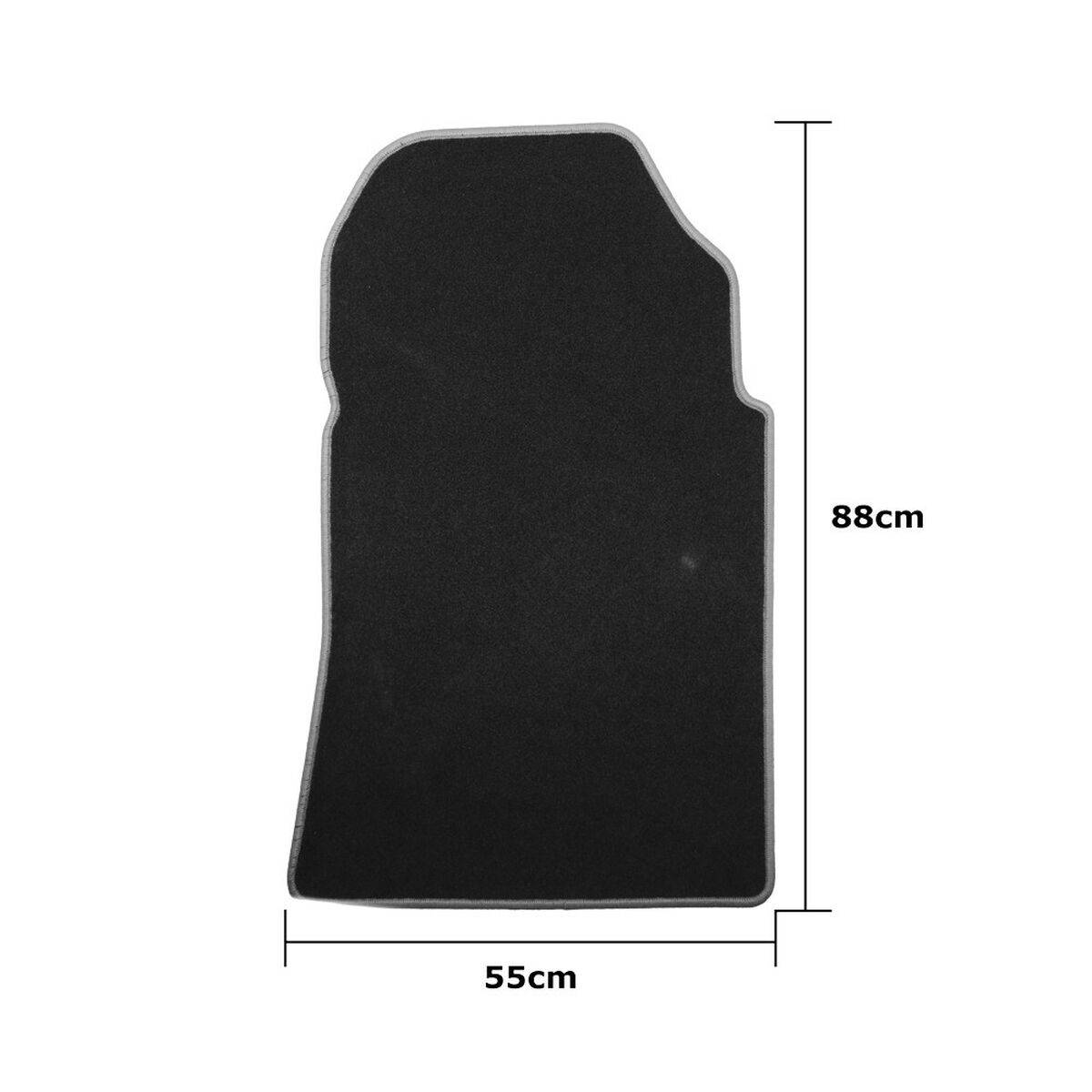 Set de Alfombrillas para Coche OCC Motorsport OCCMC0046GD Negro Gris oscuro Mercedes W1401 Clase S Largo Terciopelo 5 Piezas