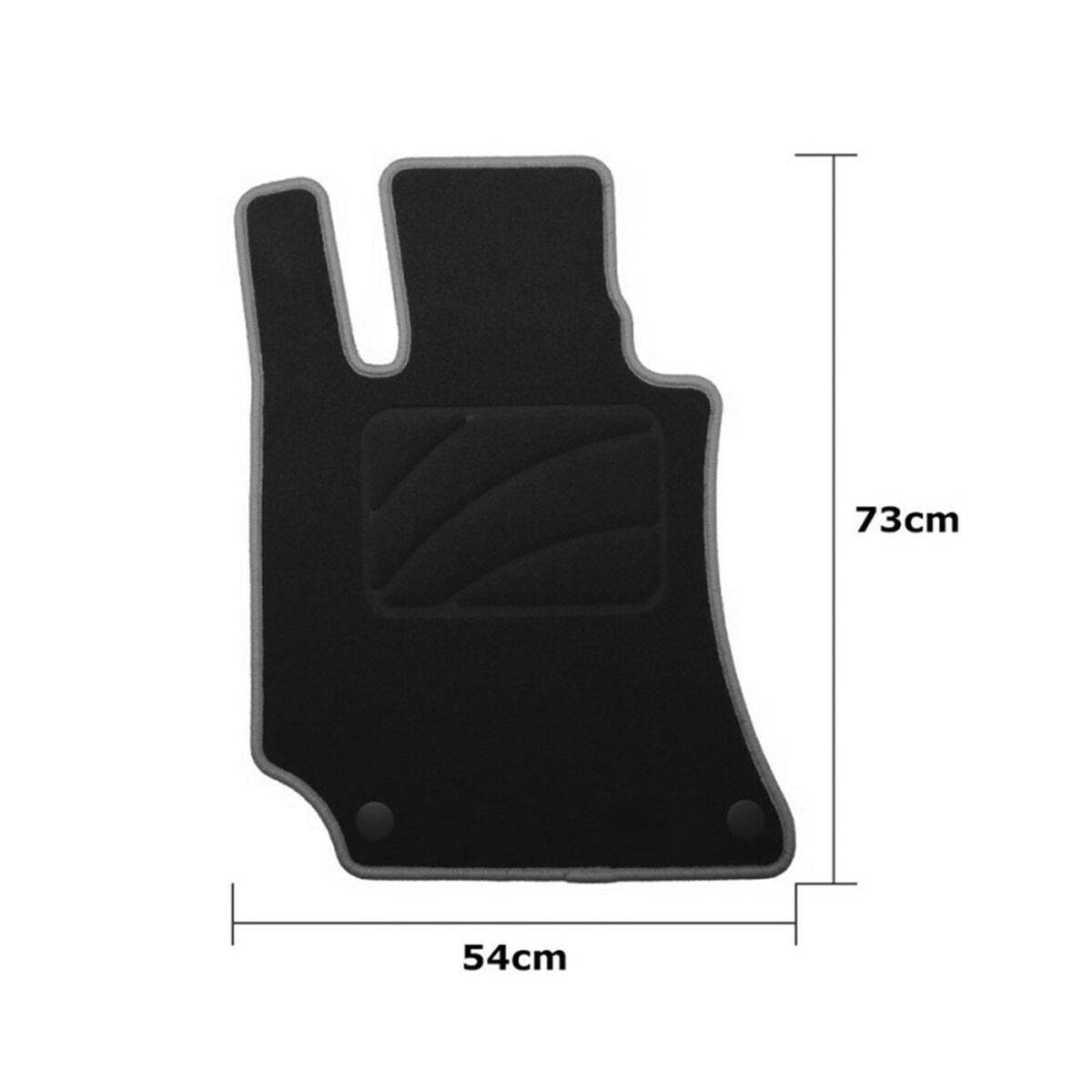 Set de Alfombrillas para Coche OCC Motorsport OCCMC0089GD Negro Gris oscuro Mercedes X218 Cls Shooting Brake Terciopelo 5 Piezas
