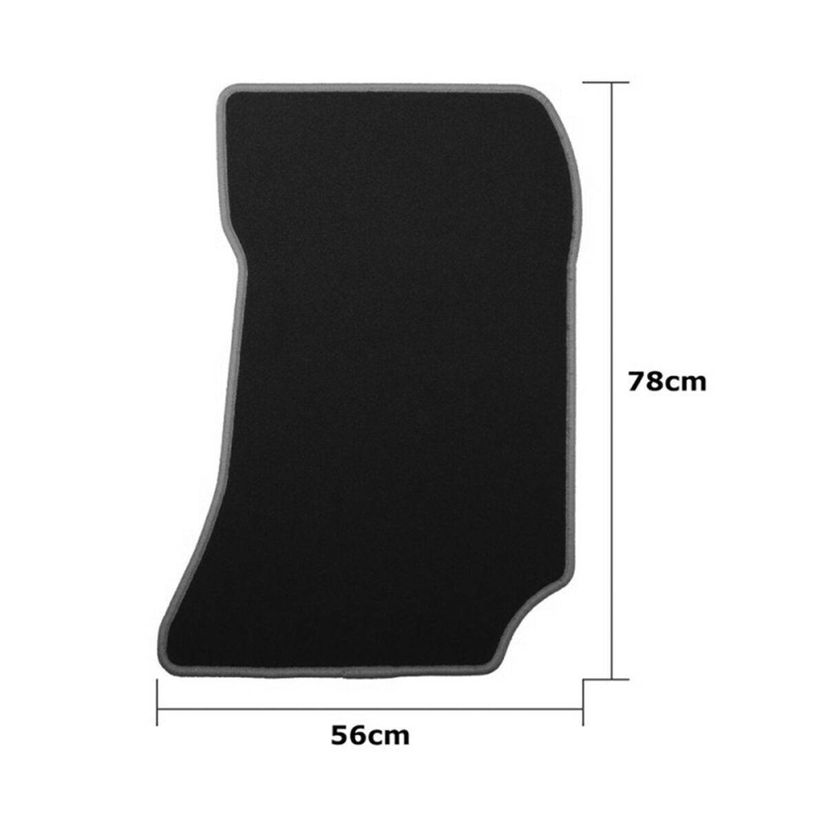 Set de Alfombrillas para Coche OCC Motorsport OCCMC0089GD Negro Gris oscuro Mercedes X218 Cls Shooting Brake Terciopelo 5 Piezas