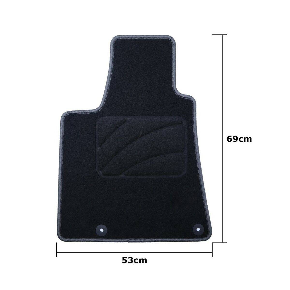 Set de Alfombrillas para Coche OCC Motorsport OCCMS0003GD Negro Gris oscuro Maserati Levante 2016 5 Piezas