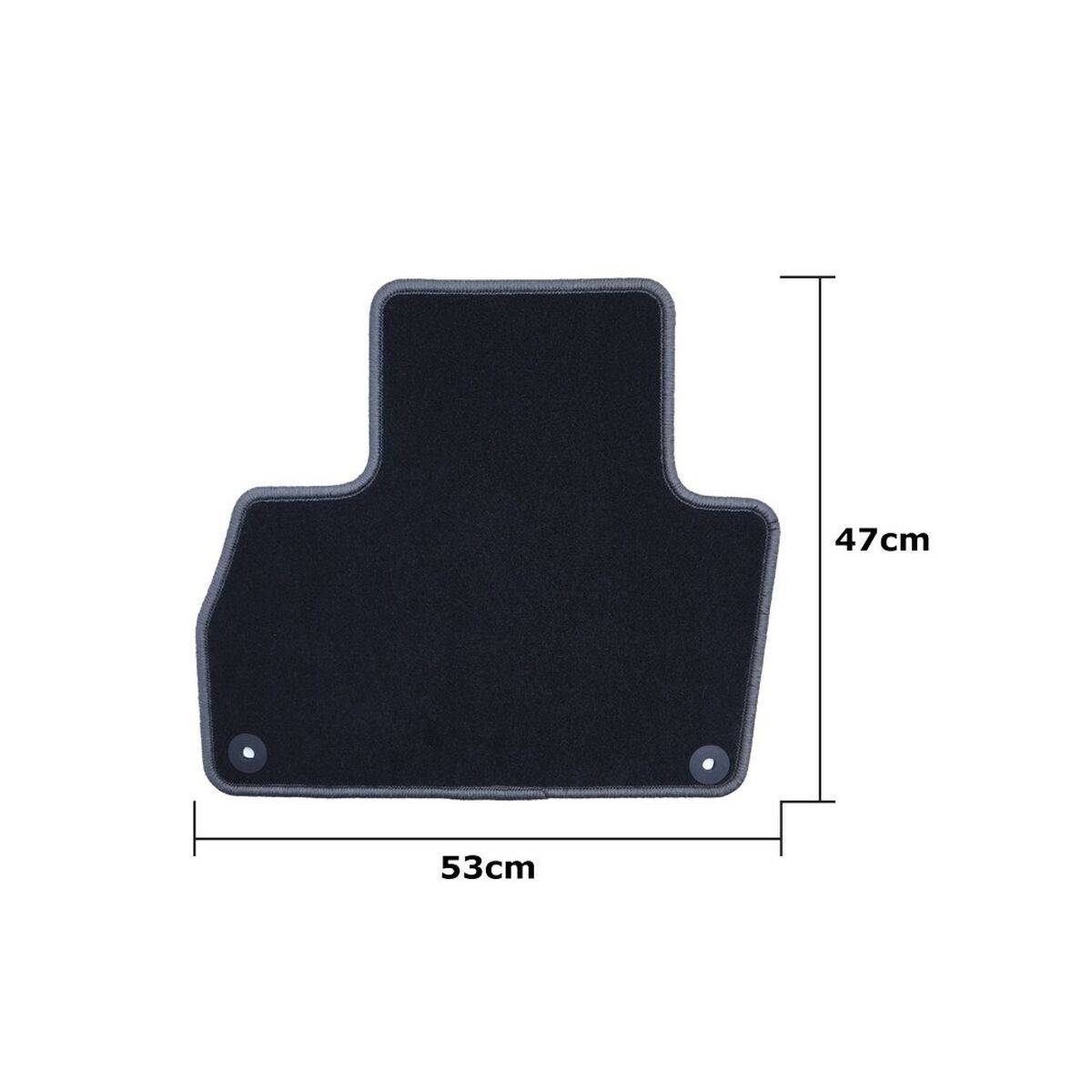 Set de Alfombrillas para Coche OCC Motorsport OCCMS0003GD Negro Gris oscuro Maserati Levante 2016 5 Piezas
