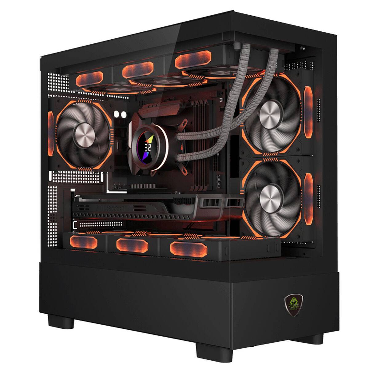 Caja Semitorre ATX KEEP OUT XC-301 GLASS Negro