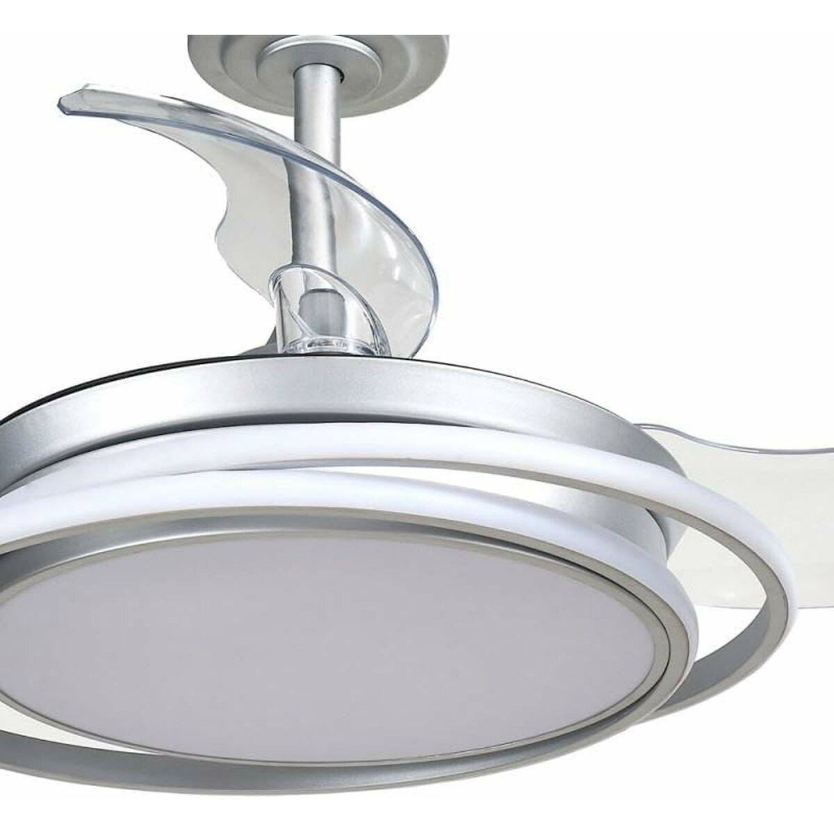 Ventilador de Techo CristalRecord Plateado 40 W Ø 40 cm