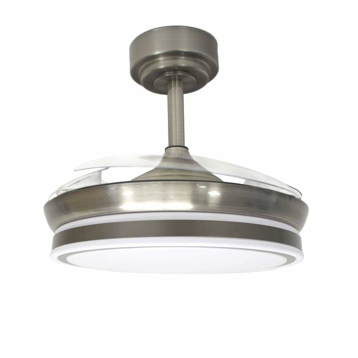 Ventilador de Techo CristalRecord Transparente Metal Ø 92 cm