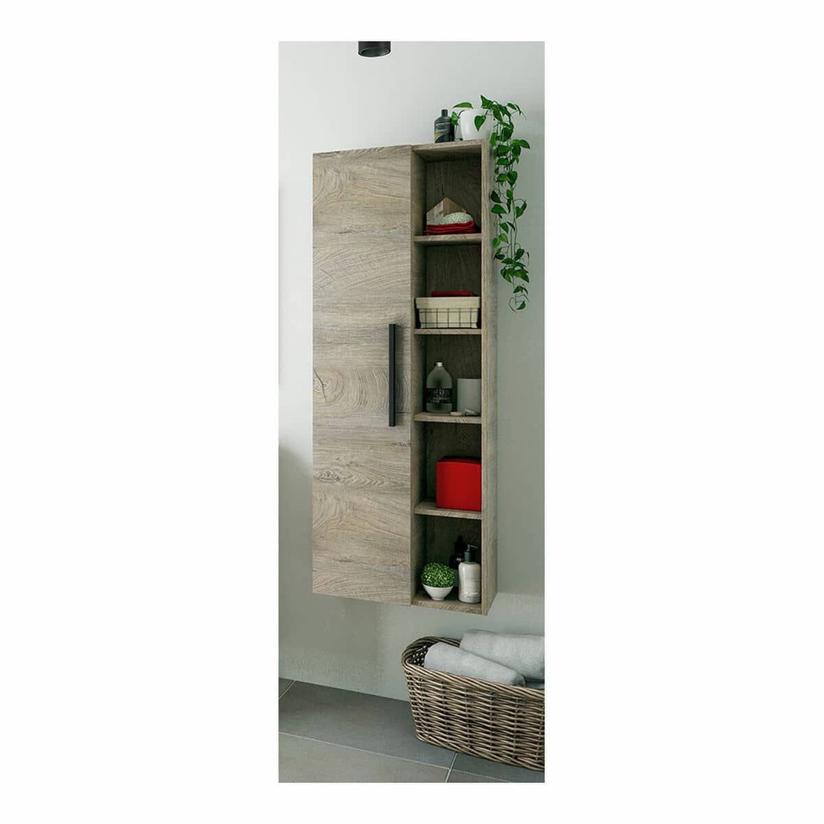 Armario Forés Marrón Melamina 51 X 25 X 135 CM