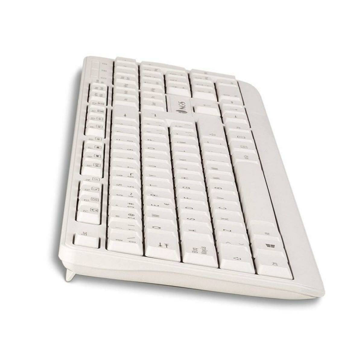 Teclado NGS Spike Blanco Negro Qwerty Español