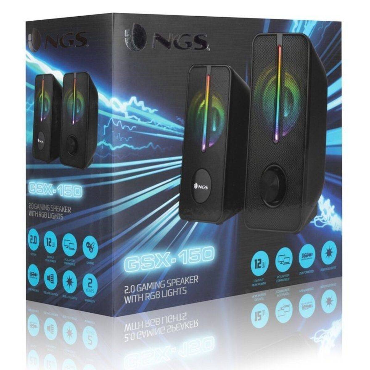 Altavoz Portátil NGS GSX-150 Negro 12 W