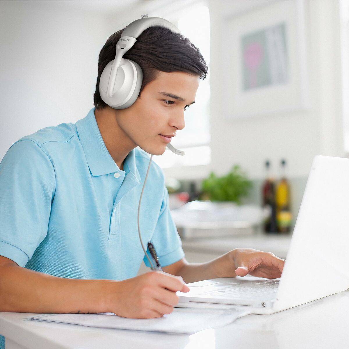 Auriculares NGS VOX805USBCWHITE Blanco