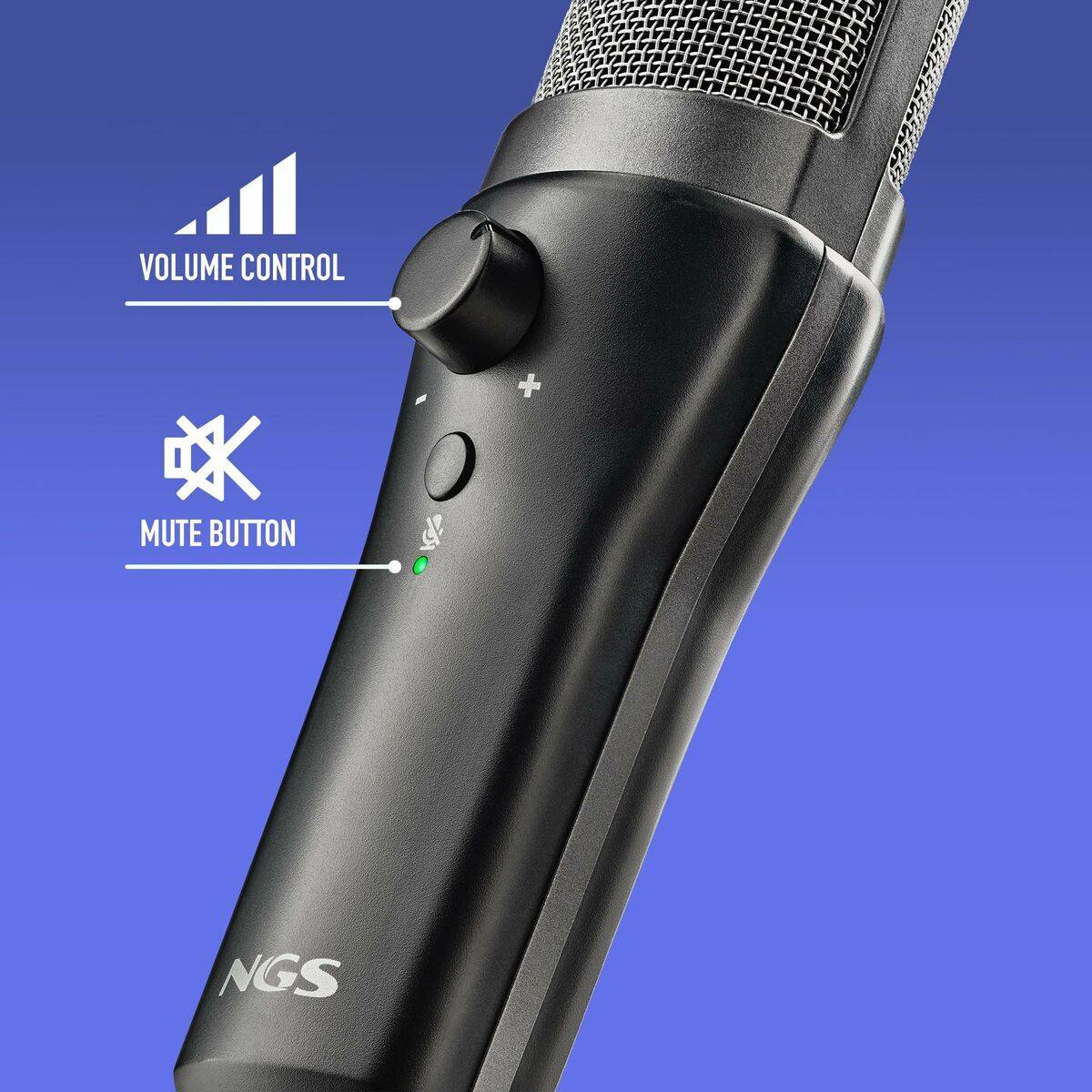 Micrófono NGS MS120USB Negro