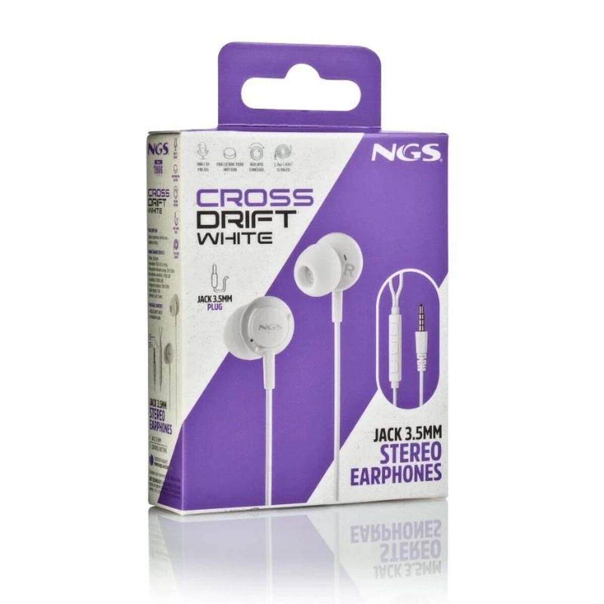 Auriculares NGS CROSSDRIFTWHITE Blanco