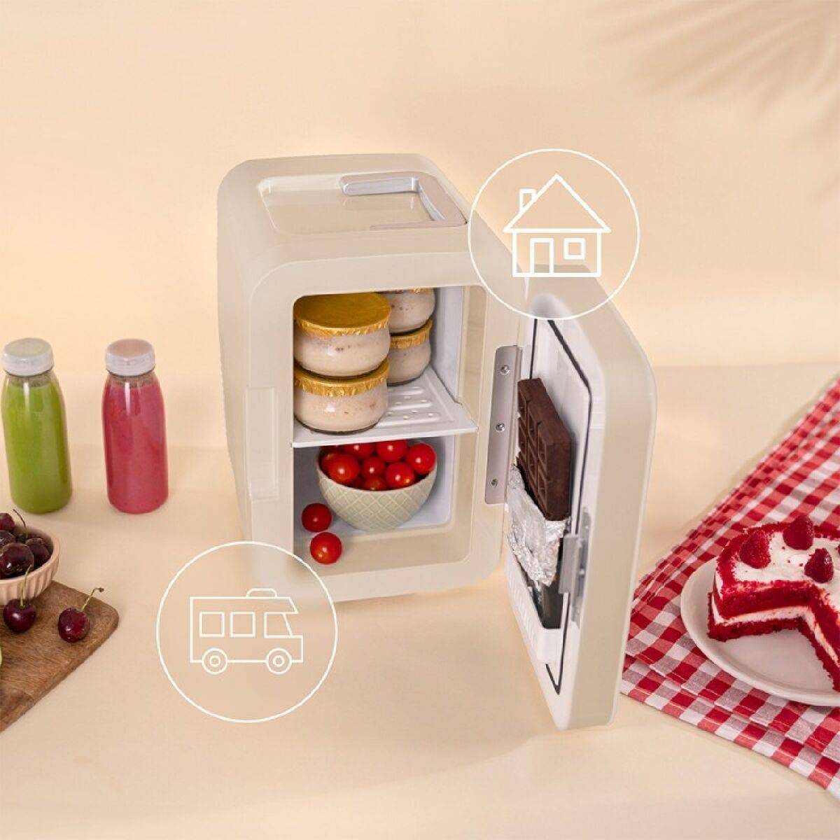 Mini Nevera Cecotec Bolero MiniCooling 6 L Beige