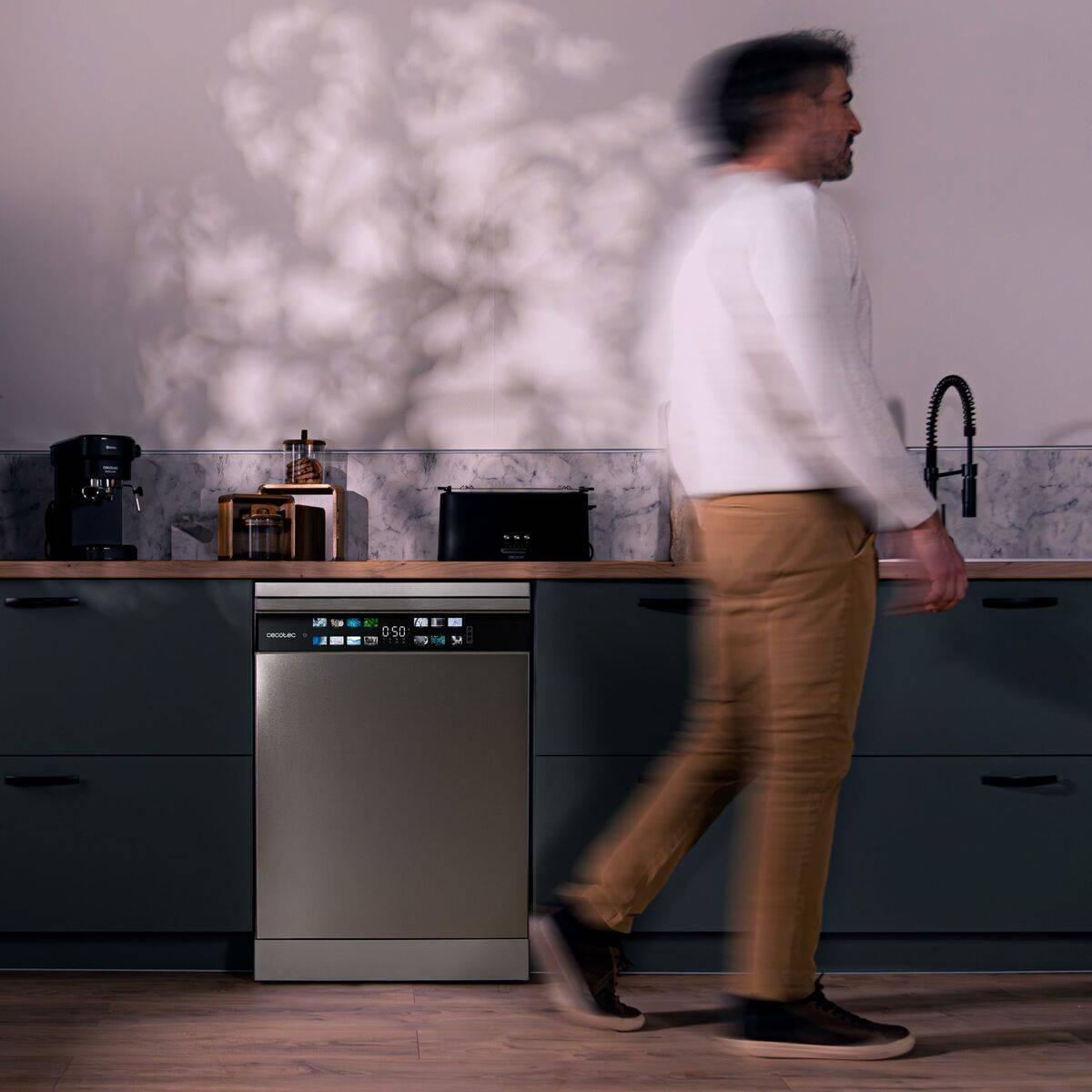 Lavavajillas Cecotec Bolero Aguazero 6700 Inox B 60 cm