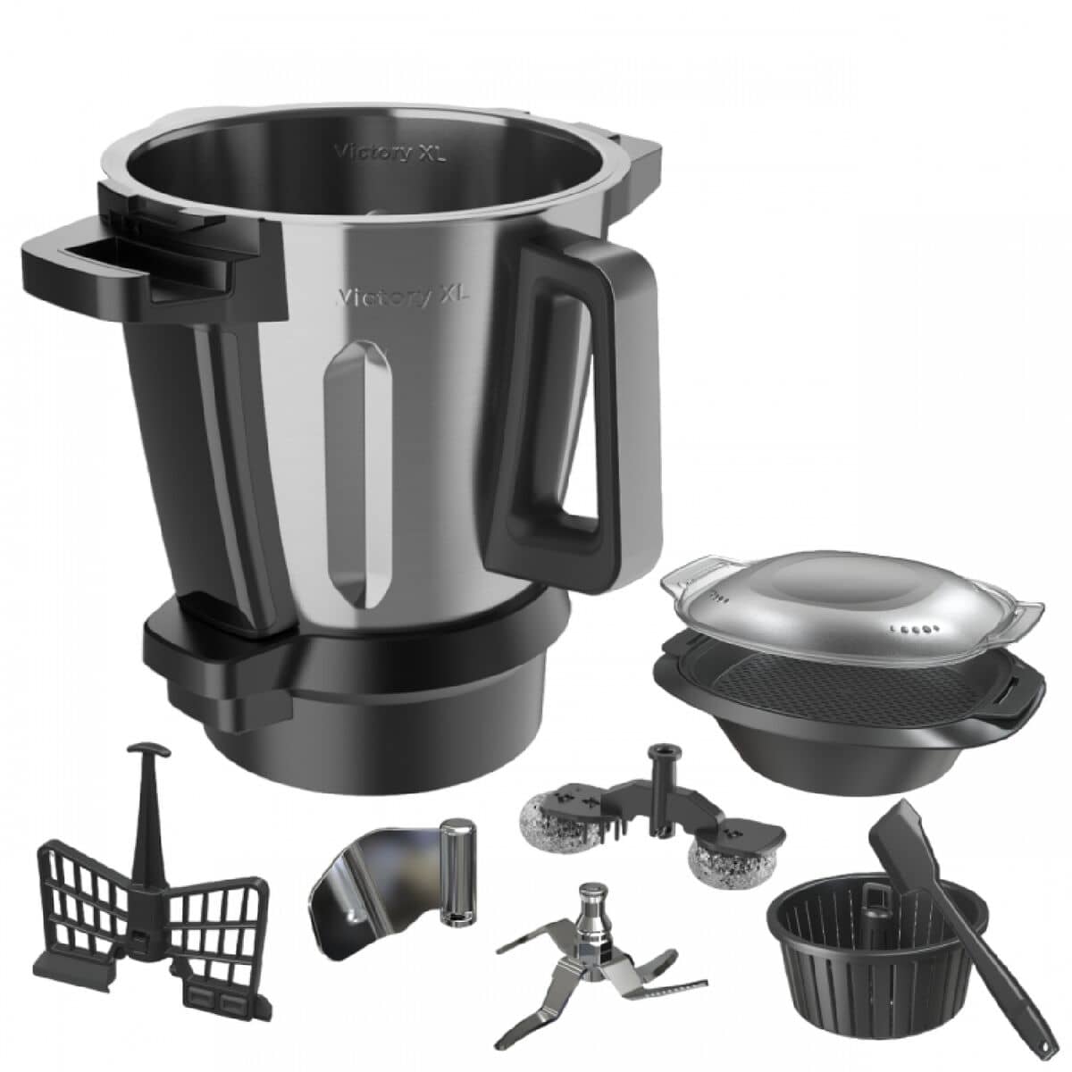 Cecotec Jarra Medidora Victory para Mambo, acero inoxidable, color negro, accesorios cocina