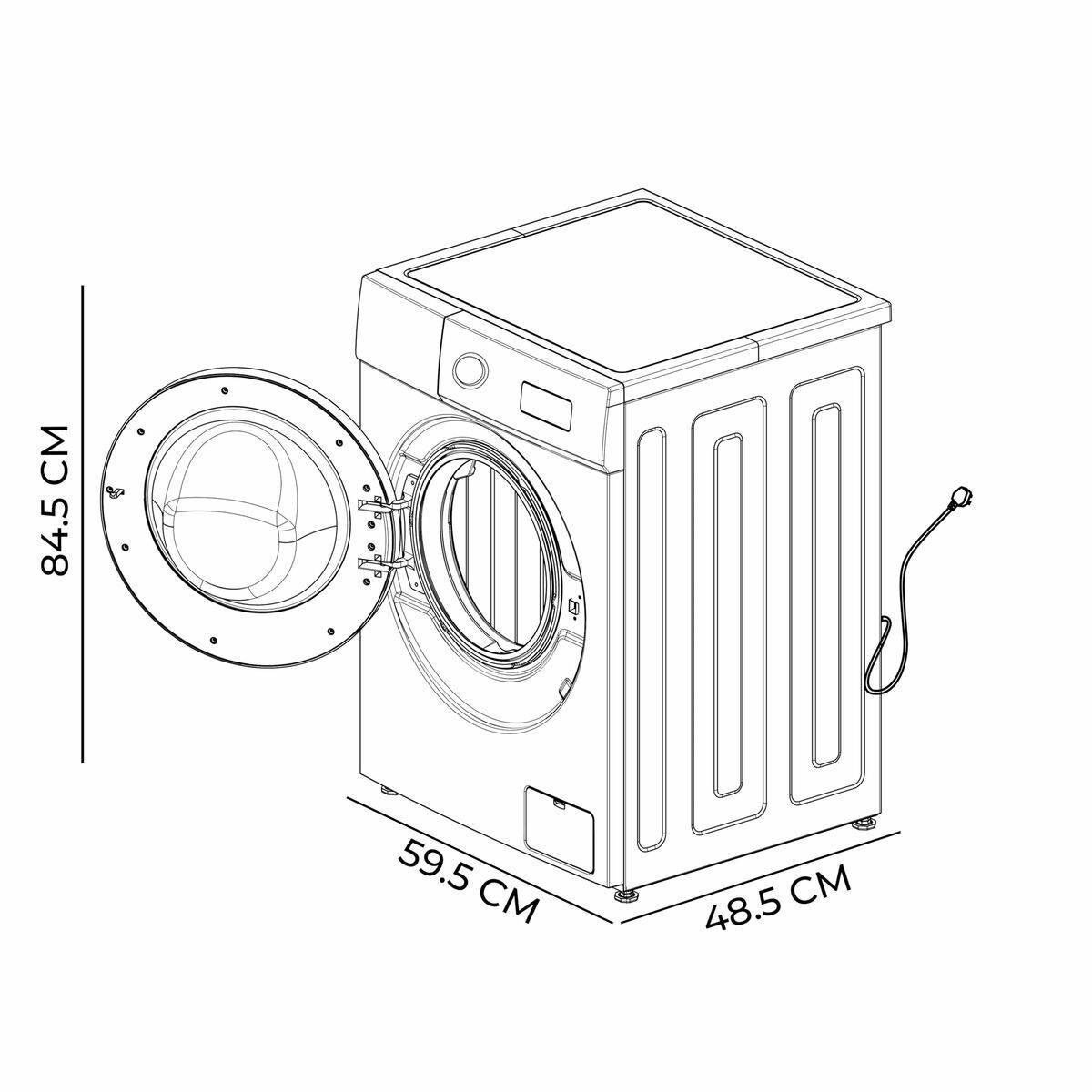 Lavadora Cecotec Bolero DressCode 6150 Inverter A 1000 rpm