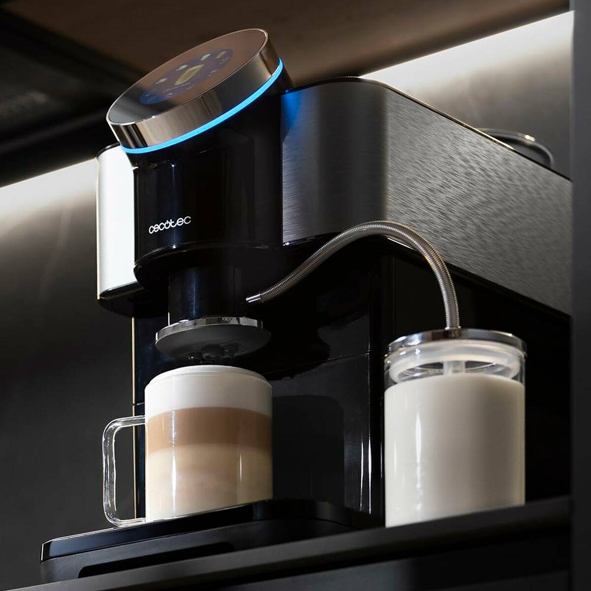 Cecotec Cafetera Superautomática Cremmaet Spin 1450 W 19 bares Pantalla táctil Negro