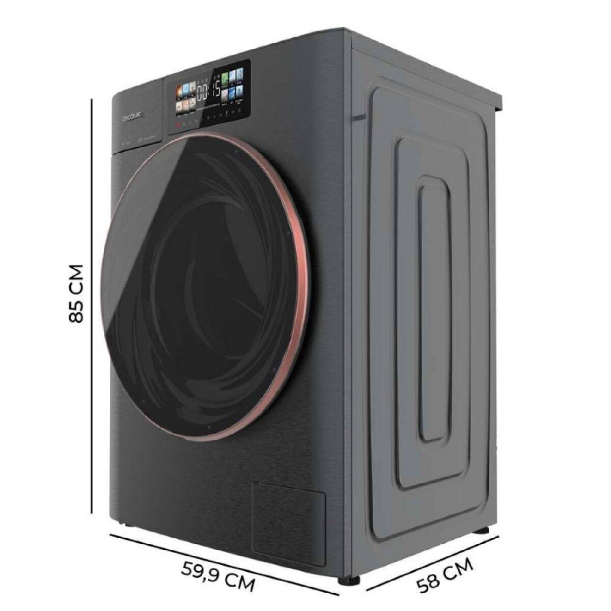Lavadora Cecotec Bolero DressCode 10950 Autodose Inverter 3D Steel A 1400 rpm 10 kg