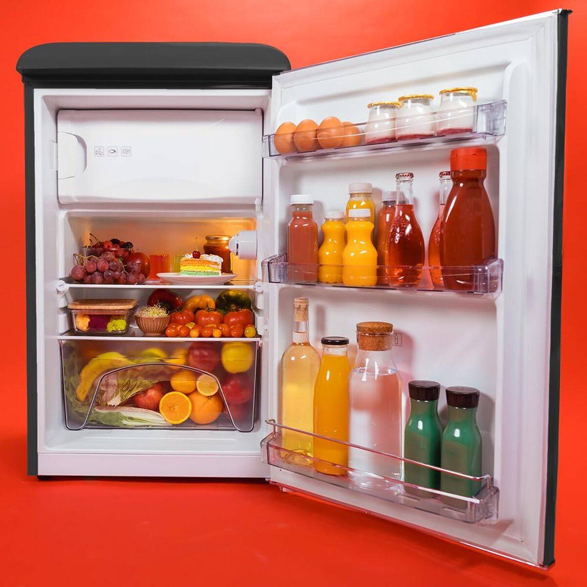 Cecotec Frigorífico independiente 110L Bolero CoolMarket TT Origin 2 puertas negro E