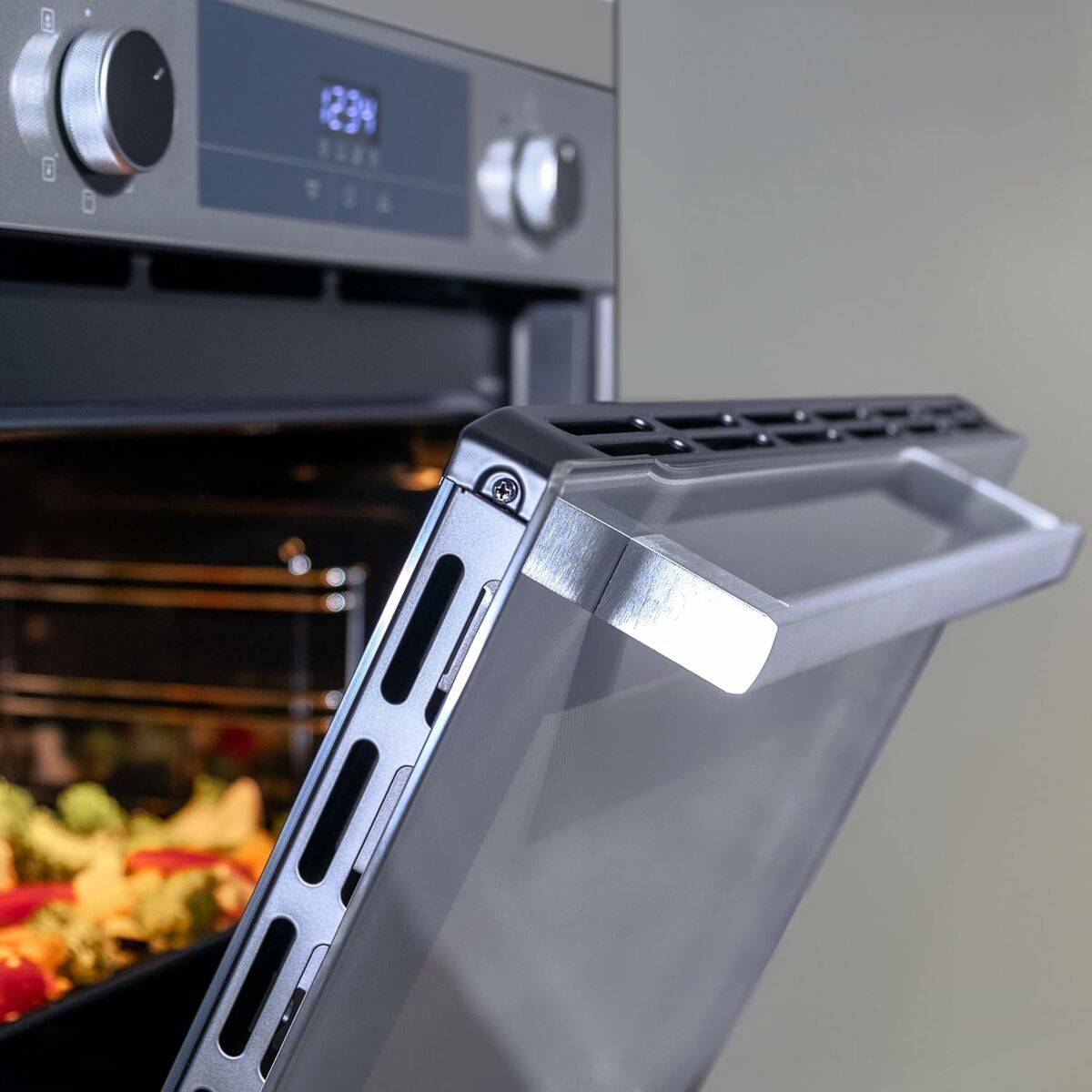Cecotec Horno Multifunción Bolero Hexa M226000 72L 2800W Steam Grill Clase A Gris Integrable