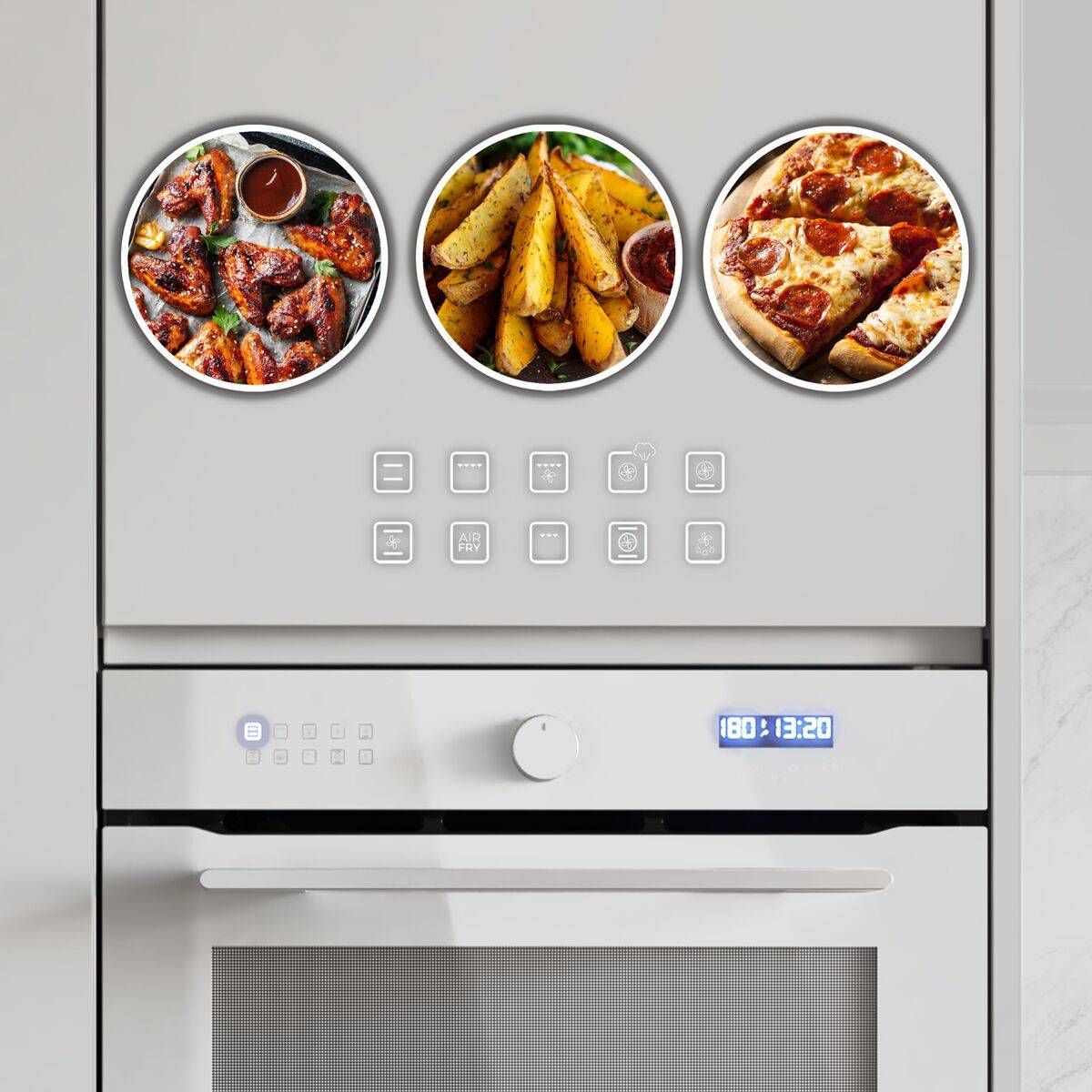 Cecotec Horno Multifunción Bolero Hexa AF316000 81L 3400W Blanco Airfryer Clase A