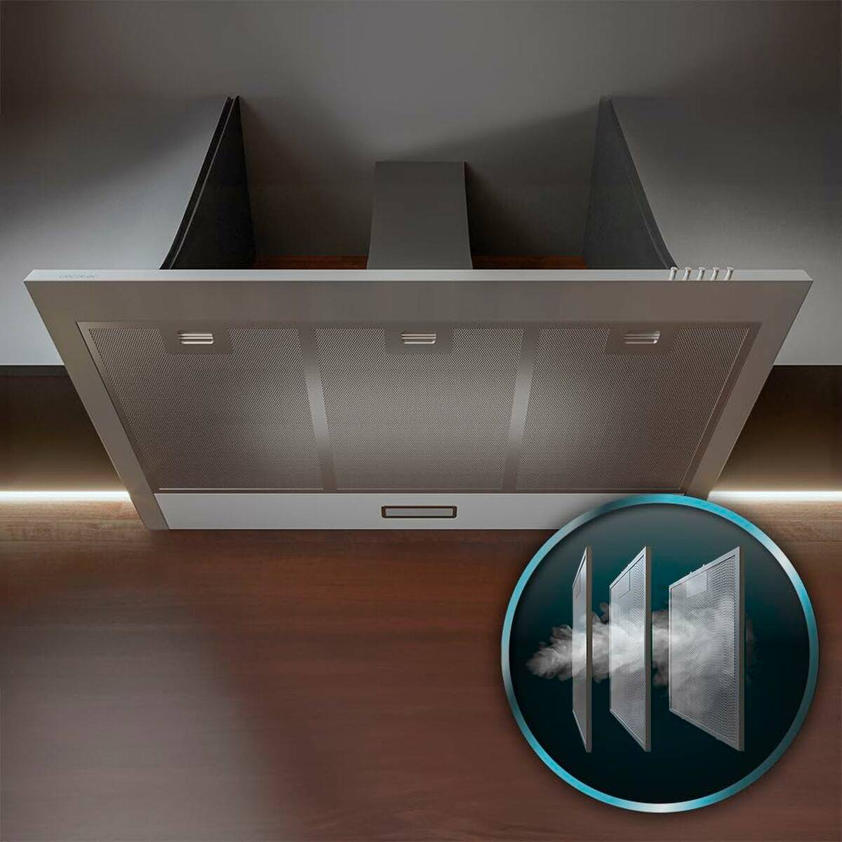 Campana Convencional Cecotec Bolero Flux PM 903500 Inox B Acero 90 x 46,5 cm