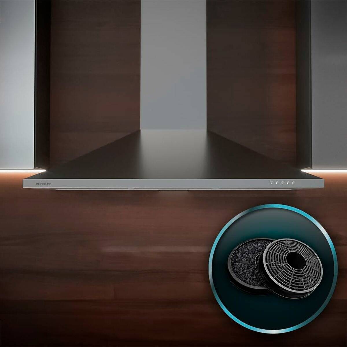 Campana Convencional Cecotec Bolero Flux PM 903500 Inox B Acero 90 x 46,5 cm