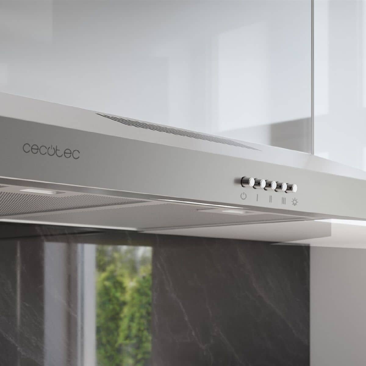 Campana Convencional Cecotec Bolero Flux CM 602200 Inox B 220 m3/h Acero