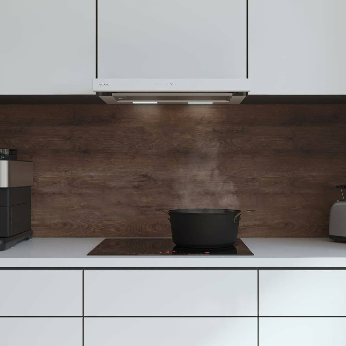 Campana Cecotec Bolero Flux TLT 605500 Blanco 490 m3/h 60 cm