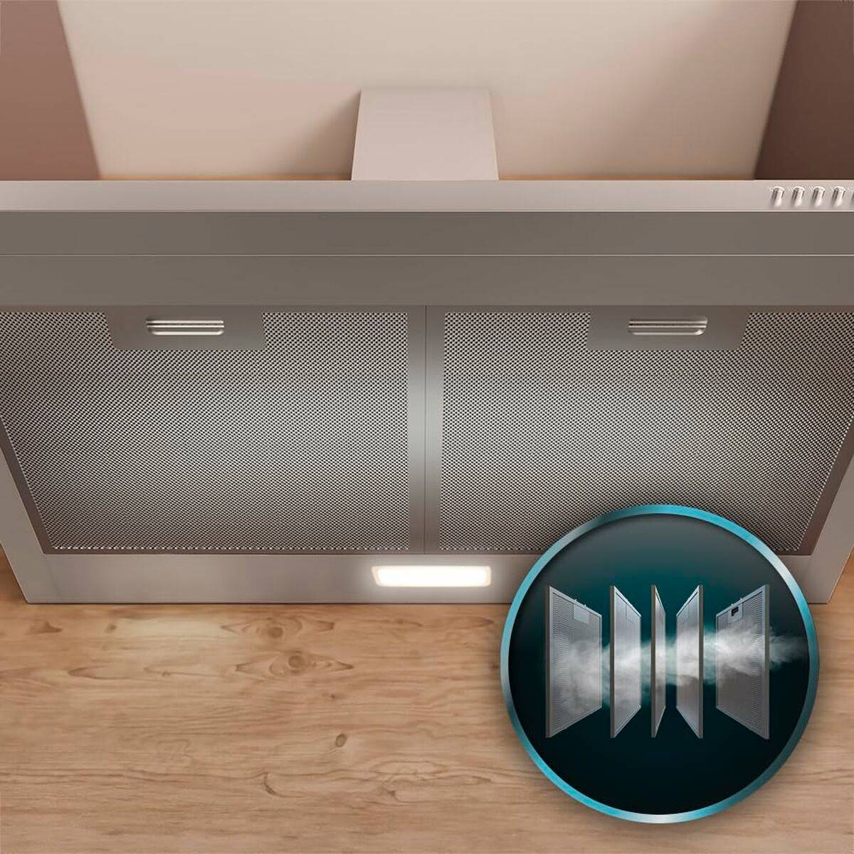 Campana Convencional Cecotec Bolero Flux PM 606500 Inox A
