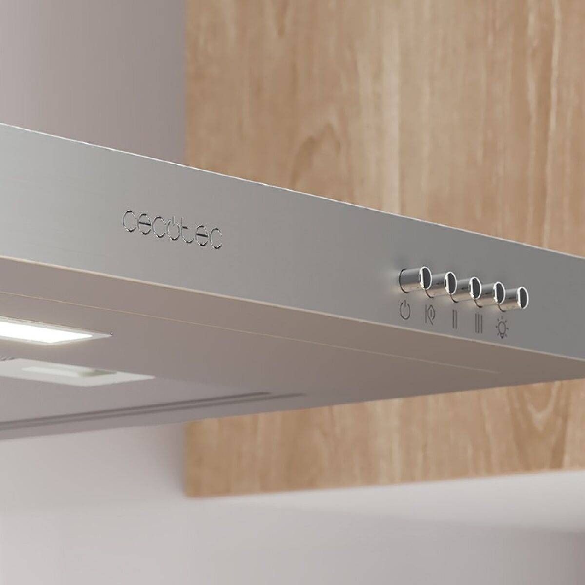 Cecotec Campana Convencional Bolero Flux TM 703500 Inox 70 cm, 350 m³/h, LED, A