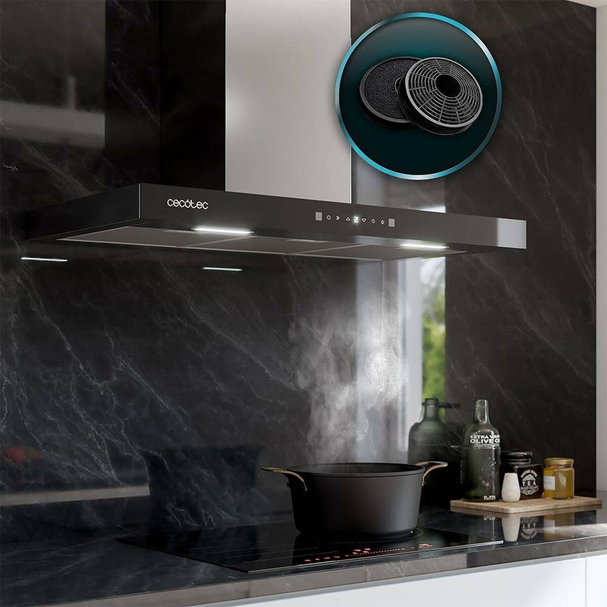 Campana Convencional Cecotec Bolero Flux TT 905500 Negro