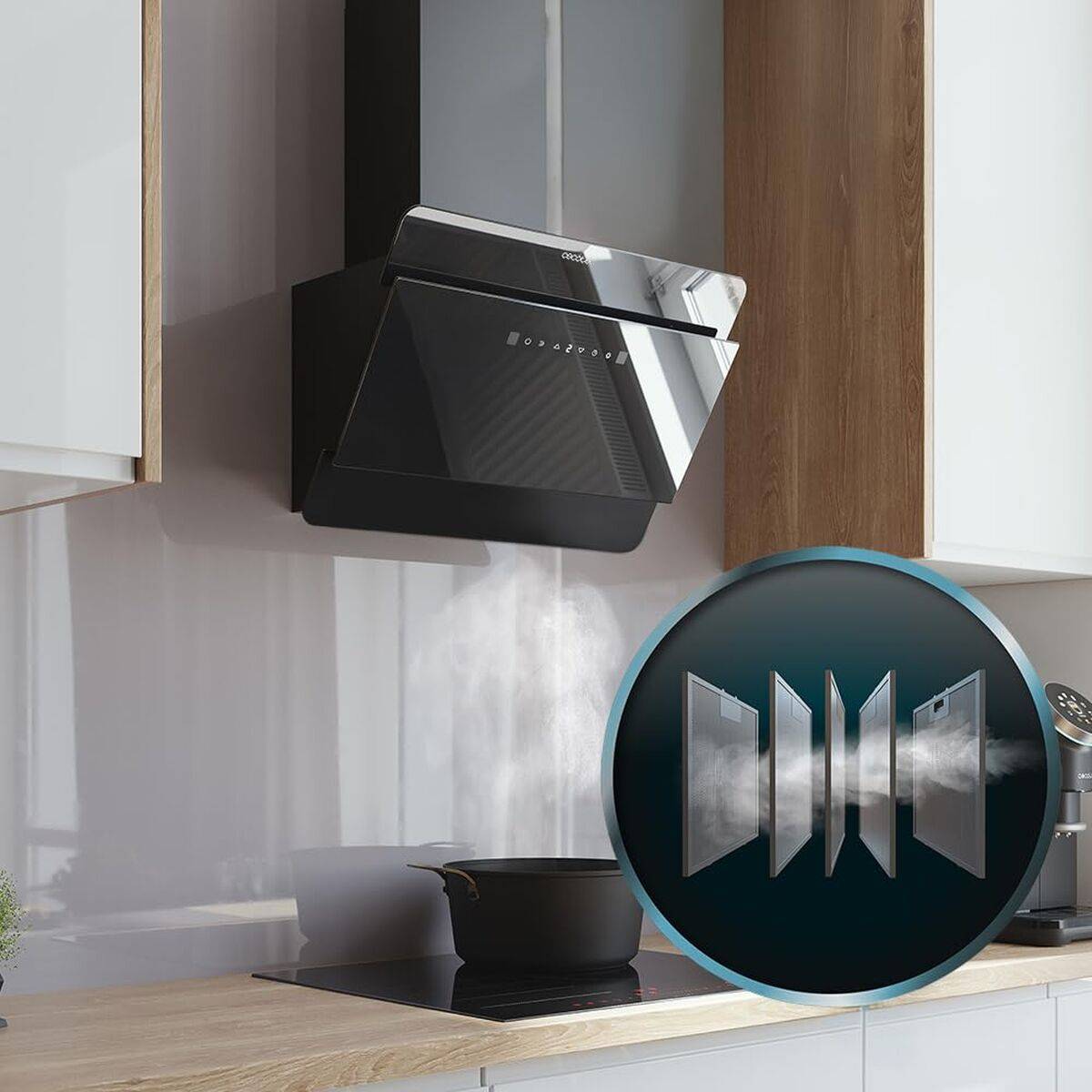 Campana Convencional Cecotec Bolero Flux DT 608000 Negro