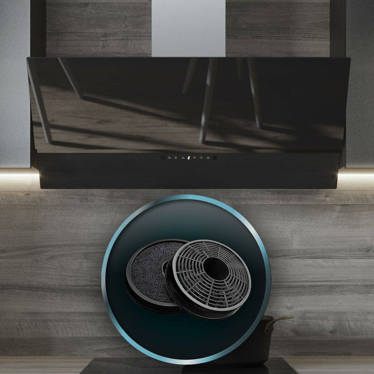 Campana Convencional Cecotec Bolero Flux DT 908001 Negro