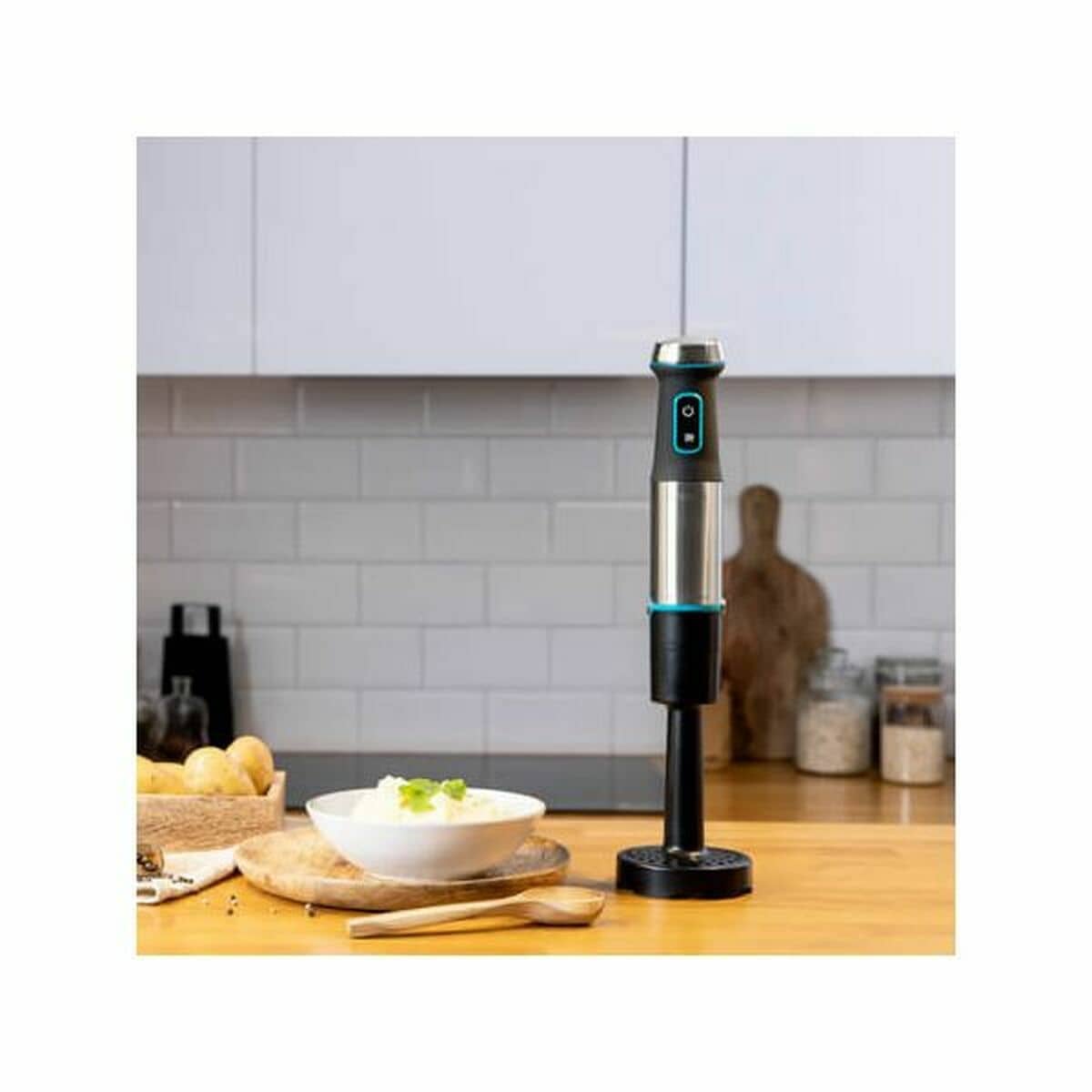 Batidora de Mano Cecotec 1200 XL Negro Verde Acero 1200 W