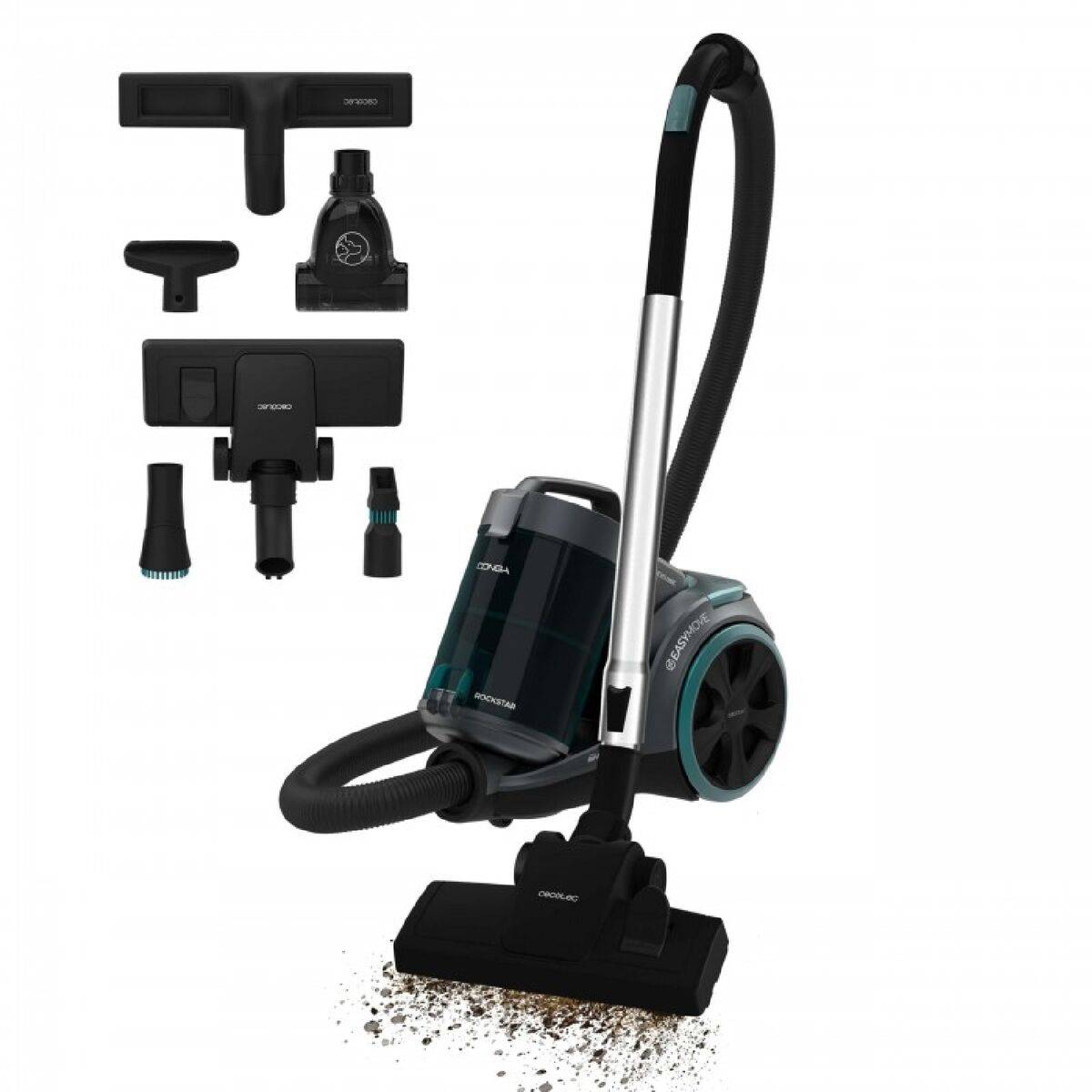 Aspirador Cecotec Conga Rockstar Multicyclonic XL PowerStyle 900 W Gris