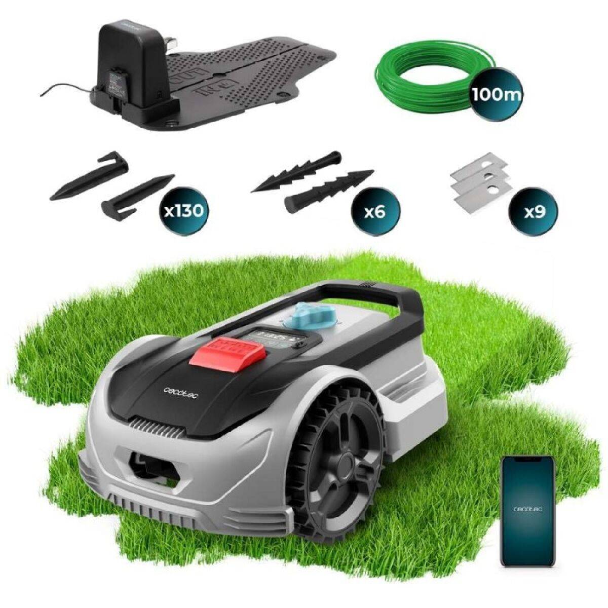 Robot cortacésped Cecotec GrassHopper 500 Connected 500 M²