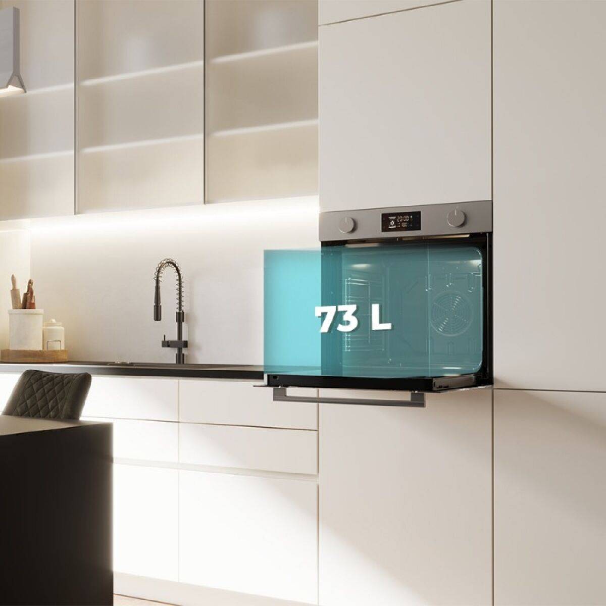 Horno Pirolítico Cecotec Bolero Hexa P526000 Line A 2800 W 73 L