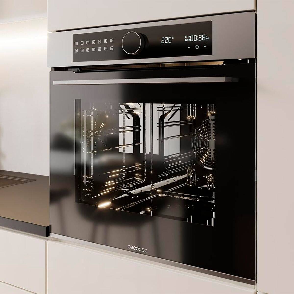 Cecotec Horno Pirolítico integrable Bolero Hexa P516000 Line A 73L 3200W clase A negro