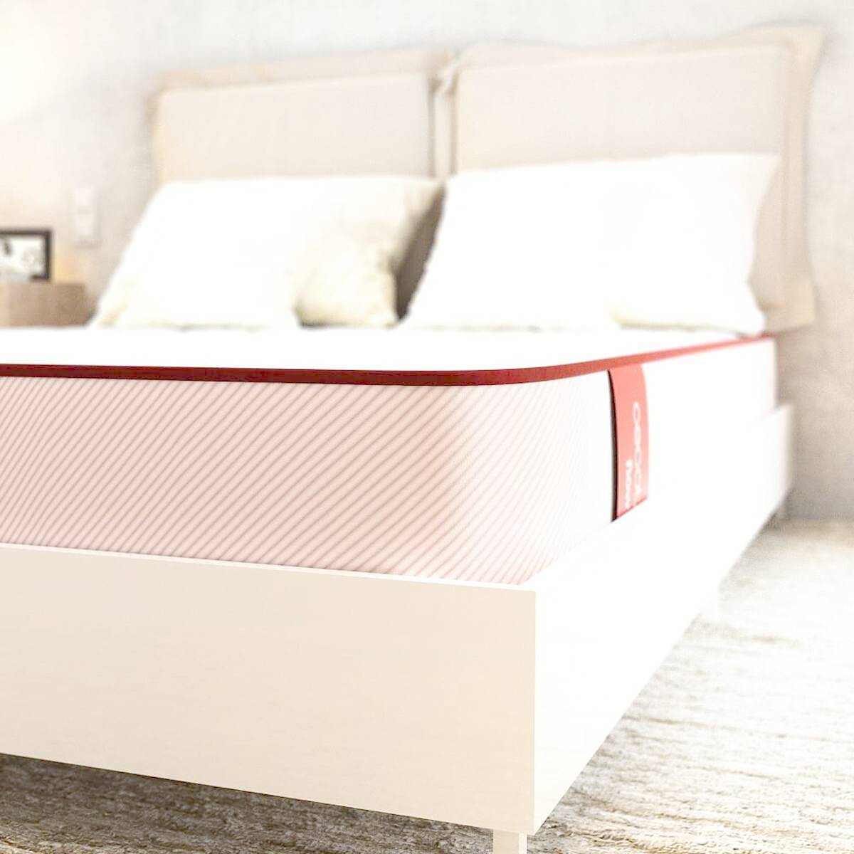 Cecotec Colchón viscoelástico Flow PureVital 1900 105x200 cm firmeza media-alta ergonómico