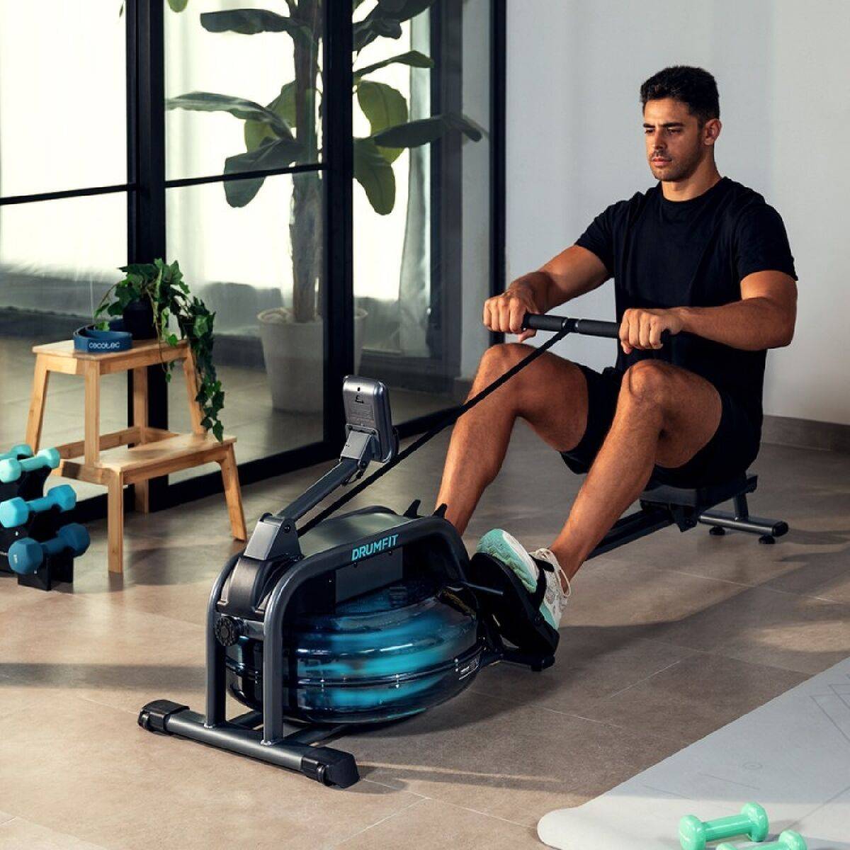 Máquina de Remo Cecotec Drumfit Rower 10000 Neptuno