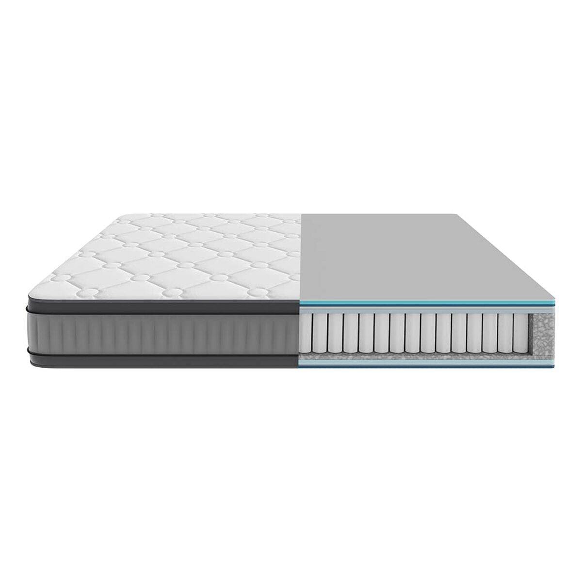 Cecotec Colchón Muelles Ensacados Flow 8900 Hybrid 150x190 Viscoelástico Transpirable 32cm