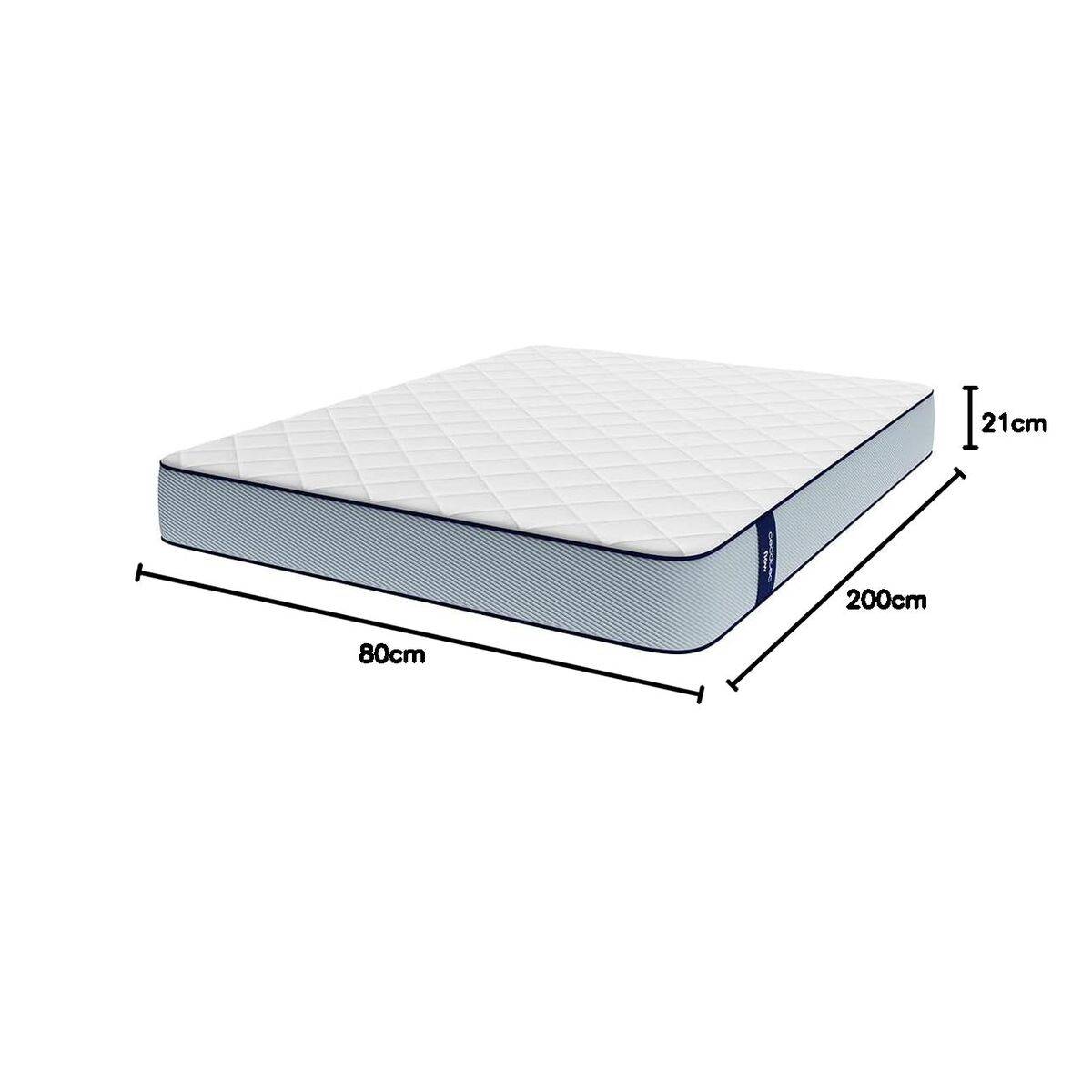 Cecotec Colchón viscoelástico Flow ViscoCare 1900 80x200 cm firmeza media ergonómico