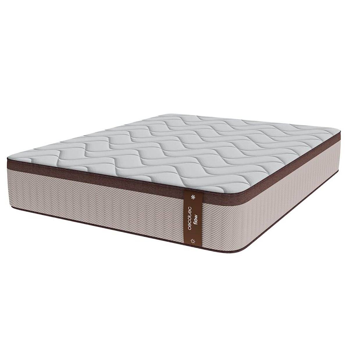 Cecotec Colchón de Muelles Ensacados Flow 7990 Hybrid 80x190cm viscoelástico firmeza media-alta