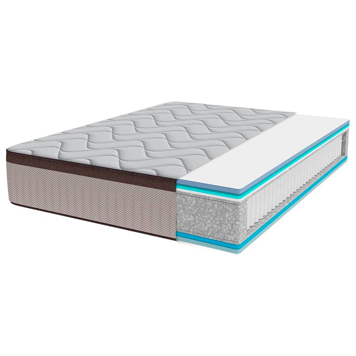 Cecotec Colchón de Muelles Ensacados Flow 7990 Hybrid 80x190cm viscoelástico firmeza media-alta