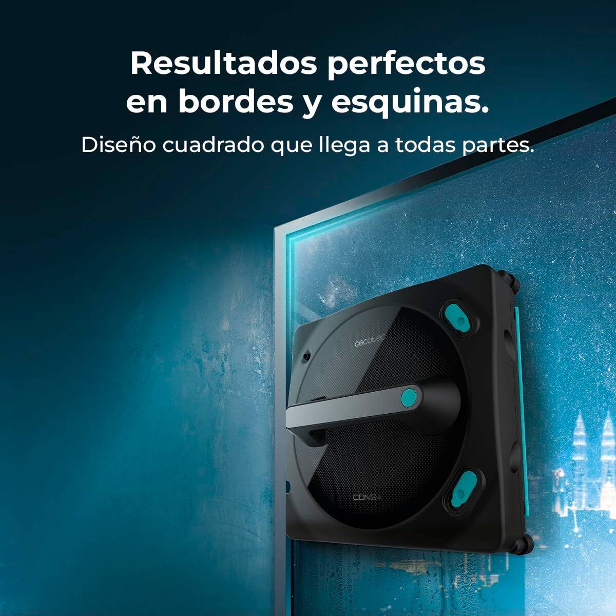 Cecotec Robot Limpiacristales Inteligente Windroid 1490, control remoto, 72W, doble spray