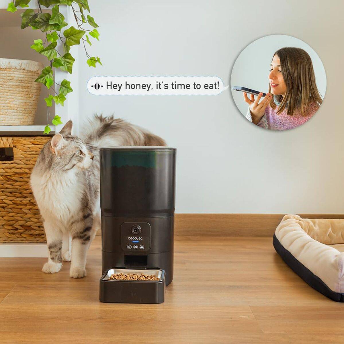 Comedero automático Cecotec Pumba 6000 Purrfect Meal Smart Vision 6 L